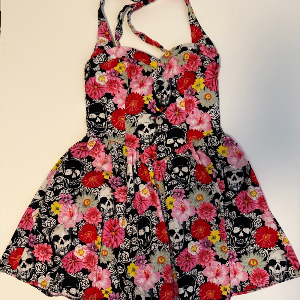 Hell Bunny - Skull Floral Dress